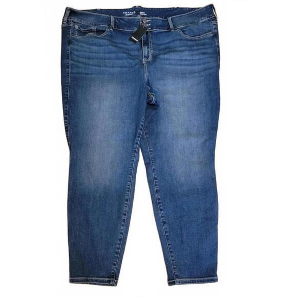 Torrid Jegging Skinny Super Soft High-Rise Jeans Blue Grotto 28 Regular NEW